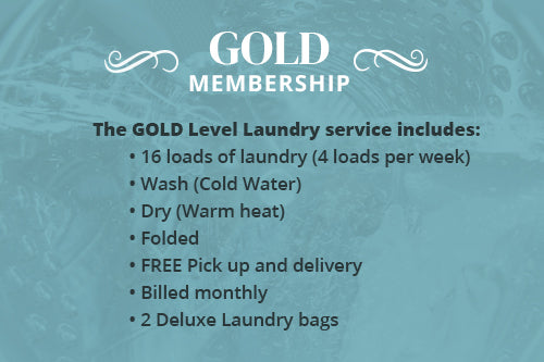GOLD Level Monthly Laundry Service