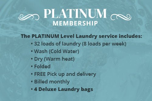 PLATINUM Level Monthly Laundry Service